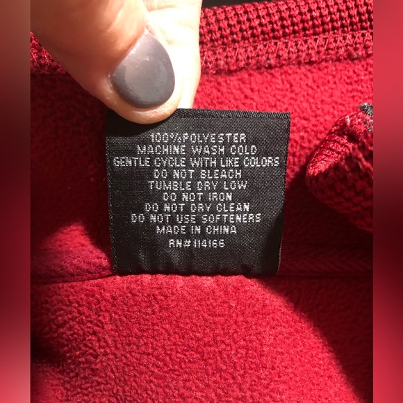 Men’s Colosseum IU Pullover Jacket, Crimson, Quarter Zip, Size M - Picture 13 of 15